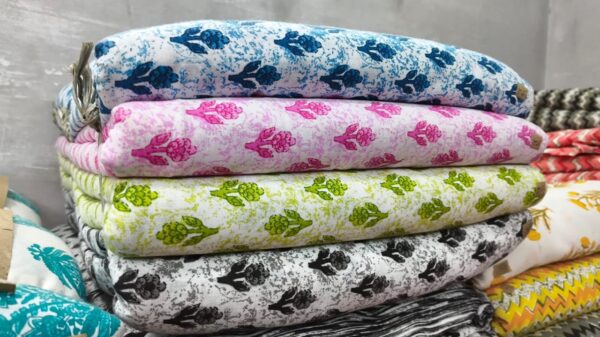fabric (16) Large Floral Printed Cotton Fabric