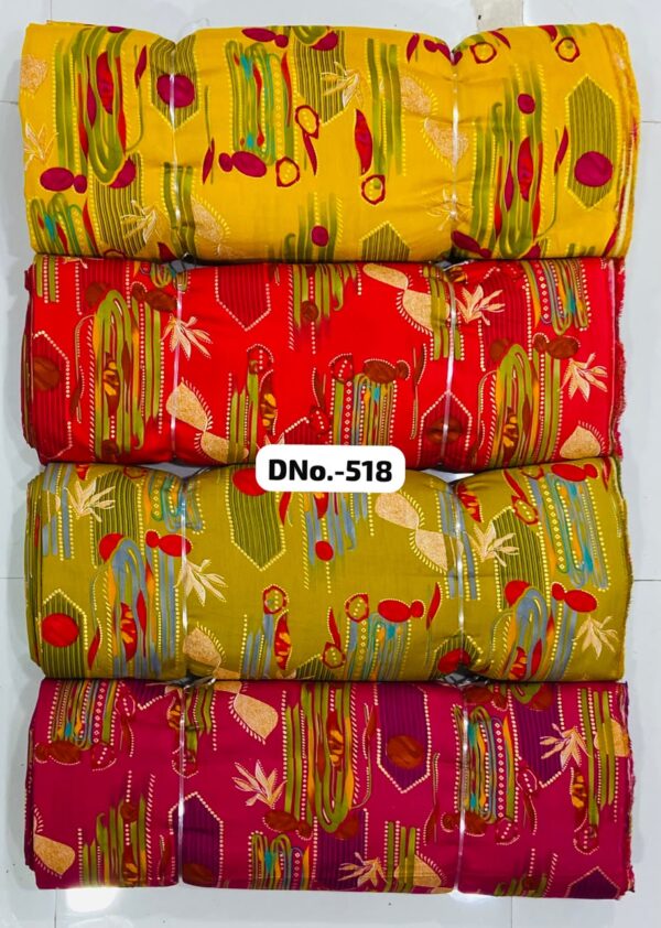 fabric (5) Multicolor Traditional Print Cotton